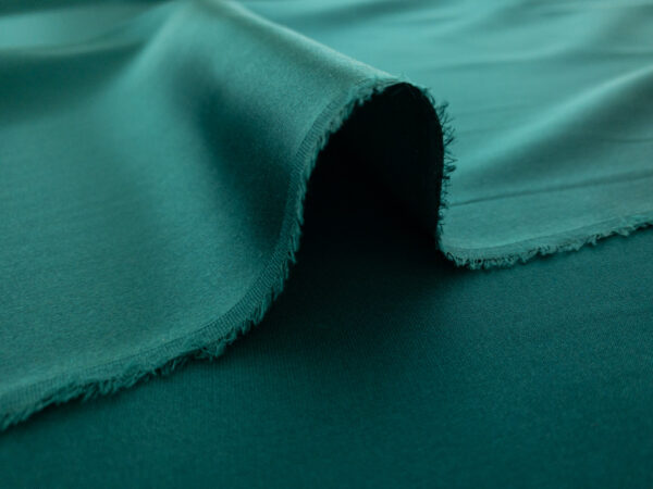 Designer Deadstock - Silk/Spandex Charmeuse -Emerald