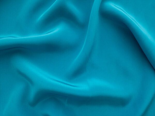 Designer Deadstock - Silk Crepe de Chine - Turquoise