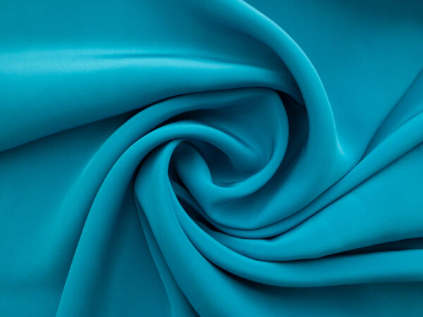 Designer Deadstock - Silk Crepe de Chine - Turquoise