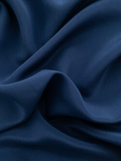 Designer Deadstock - Silk Crepe de Chine - Navy