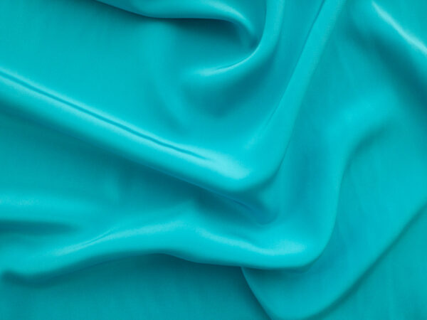 Designer Deadstock - Silk Crepe de Chine - Aqua