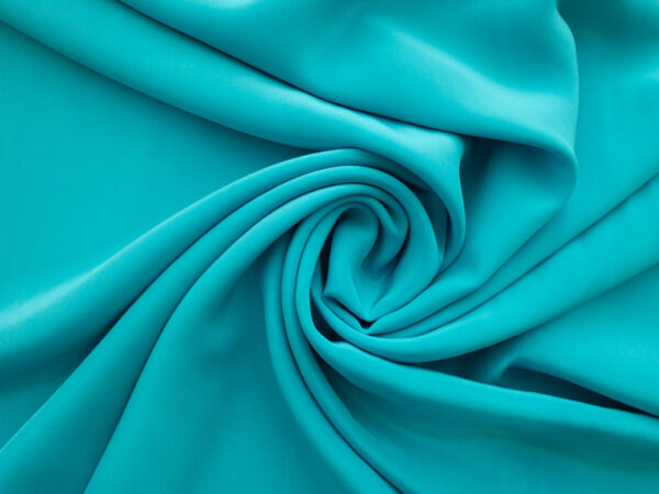 Designer Deadstock - Silk Crepe de Chine - Aqua