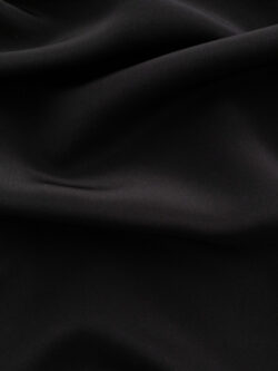 Designer Deadstock - Silk Crepe de Chine - Black