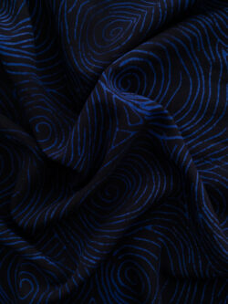 Rayon Batik - Batiks by Mirah - Rough Circles – Navy