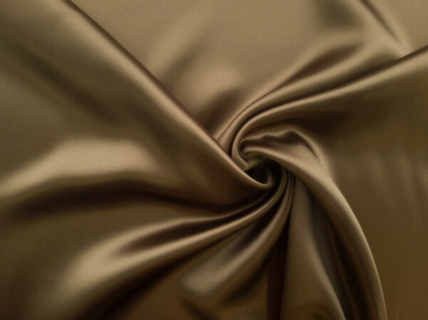 Designer Deadstock - Silk Charmeuse - Khaki