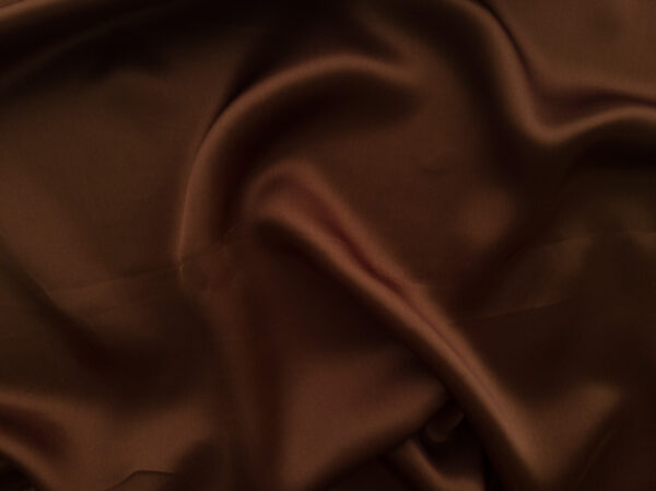 Designer Deadstock - Silk Habotai - Chocolate