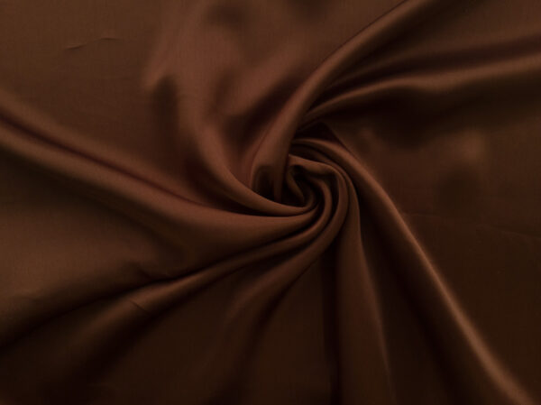 Designer Deadstock - Silk Habotai - Chocolate