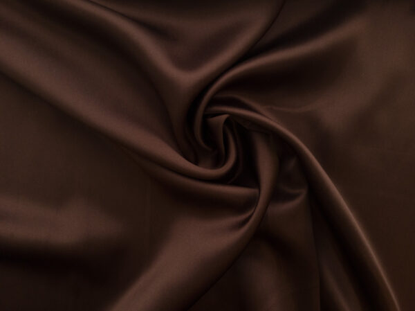 Designer Deadstock - Silk Charmeuse - Brown