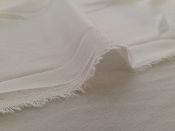 Designer Deadstock - Silk/Spandex Stretch Crepe de Chine - White