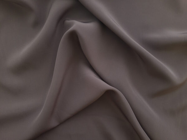 Designer Deadstock - Silk Crepe de Chine - Grey