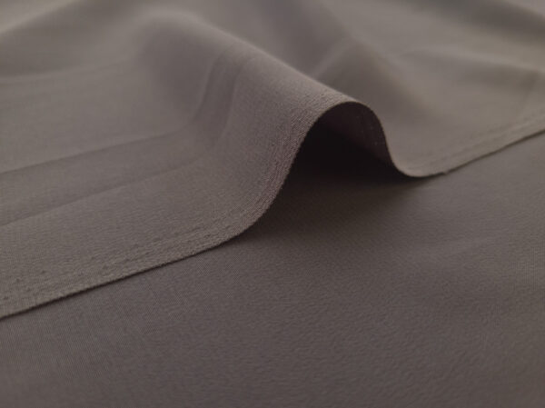 Designer Deadstock - Silk Crepe de Chine - Grey