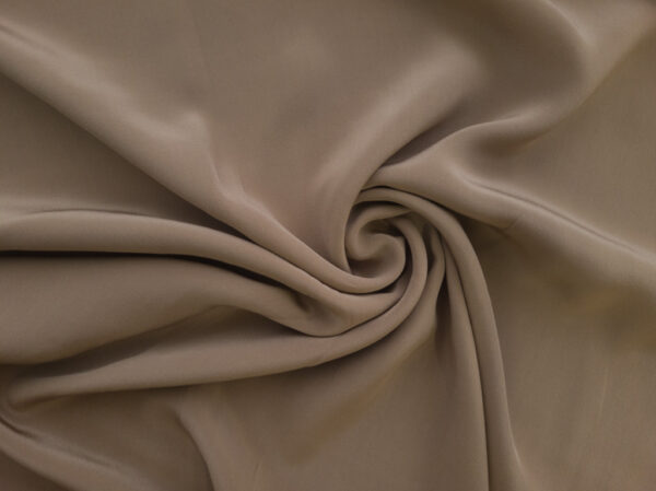 Designer Deadstock - Sueded Silk Charmeuse - Stone