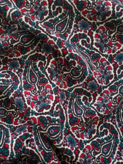 Designer Deadstock - Viscose Crepe - Paisley - Rhoda