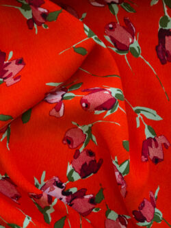 Designer Deadstock - Viscose Crepe - Budding Roses