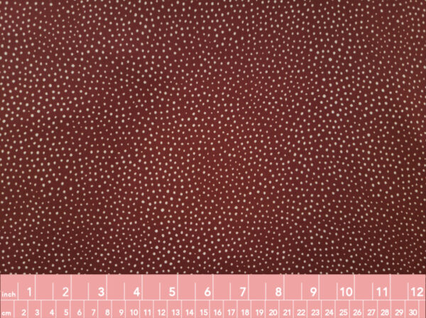 Lady McElroy – Viscose Challis – Raining Dots - Mocha