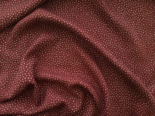 Lady McElroy – Viscose Challis – Raining Dots - Mocha