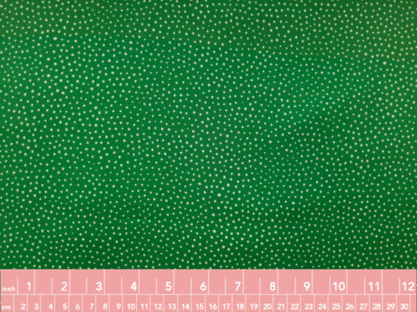 Lady McElroy – Viscose Challis – Raining Dots - Emerald