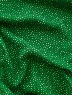 Lady McElroy – Viscose Challis – Raining Dots - Emerald