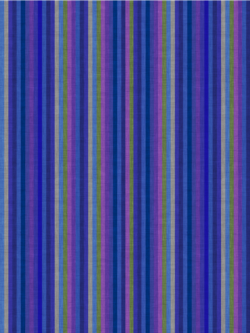 Quilting Cotton - Earth Song - Stripe - Royal Blue