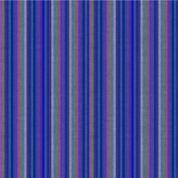 Quilting Cotton - Earth Song - Stripe - Royal Blue