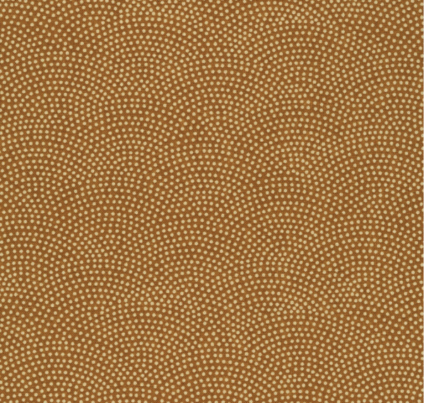 Japanese Cotton - Kasuri - Crescent - Gold