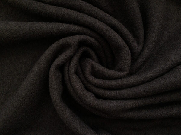 Boiled Wool/Viscose - Dark Chocolate