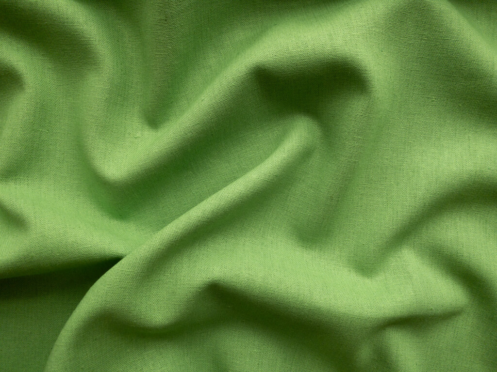 Designer Deadstock – Linen/Rayon – Grass Green