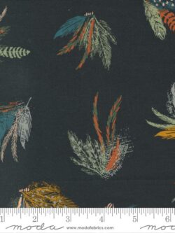 Quilting Cotton - Woodland Wildflowers - Feather Friends - Charcoal