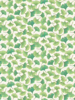 Quilting Cotton – Shimmer Ginkgo Garden - Small Ginkgo Toss - White