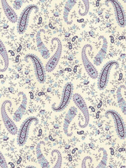 Cotton Flannel - Twilight Garden - Paisley - Cream