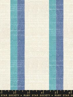 Cotton Toweling - Jolie - Apron Stripe - Blue