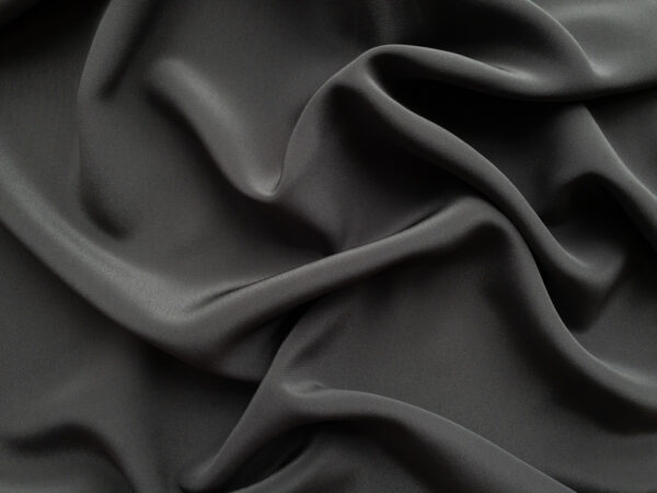 Designer Deadstock - Silk Crepe de Chine - Smoke