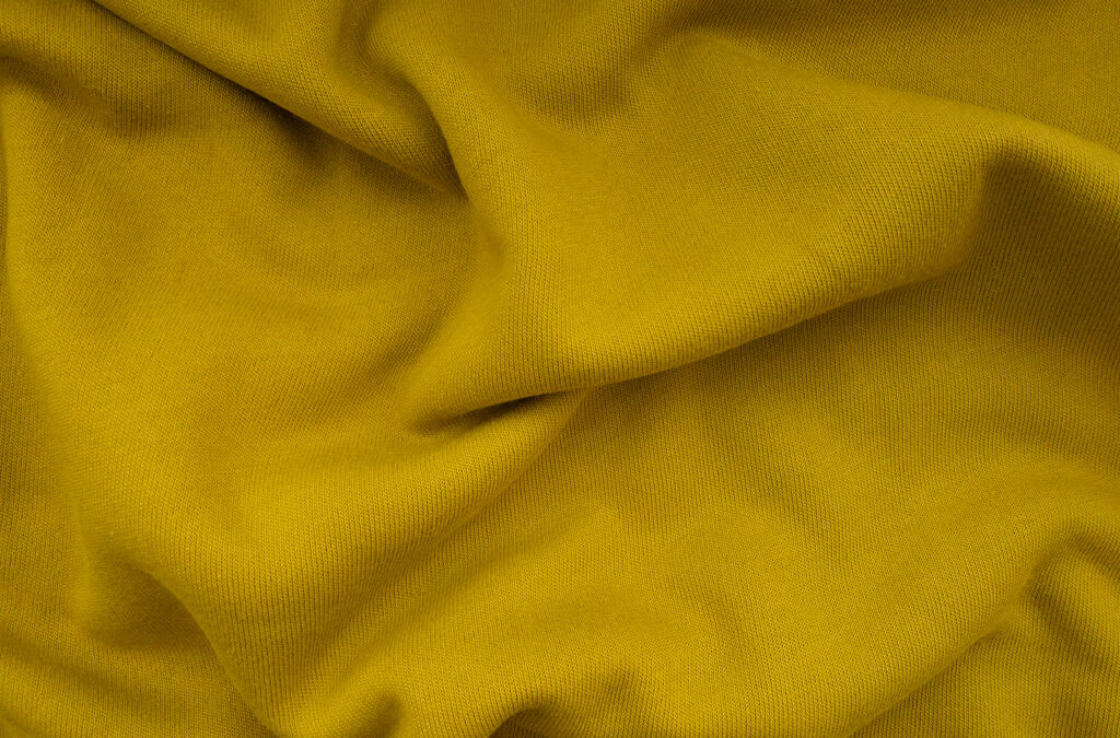 Designer Deadstock – Cotton/Polyester Fleece – Mustard