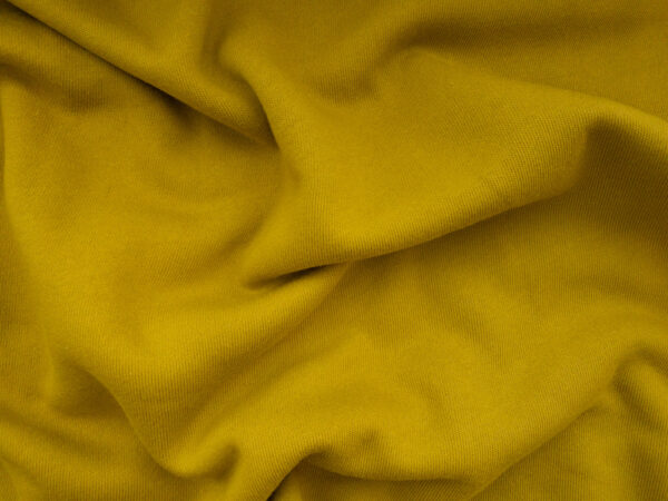 Designer Deadstock - Cotton/Polyester Fleece - Mustard