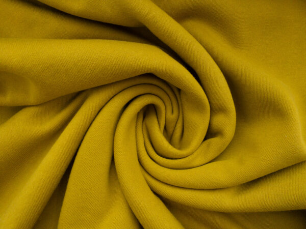 Designer Deadstock - Cotton/Polyester Fleece - Mustard