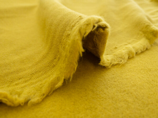 Designer Deadstock - Cotton/Polyester Fleece - Mustard