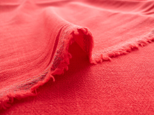 Designer Deadstock - Textured Linen/Rayon - Fruit Punch