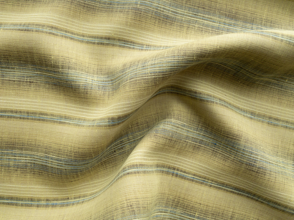 Dead Stock - Stripe Linen - Natural/Taupe