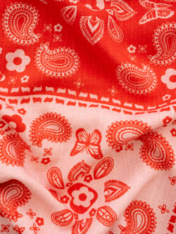 Designer Deadstock - Printed Linen/Rayon - Paisley Check