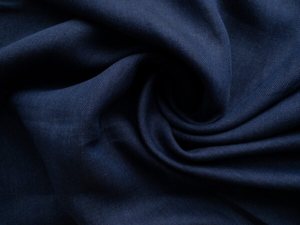 British Designer Deadstock - Yarn Dyed Linen - Indigo