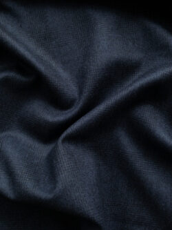 British Designer Deadstock - Yarn Dyed Wool Suiting - Midnight Navy