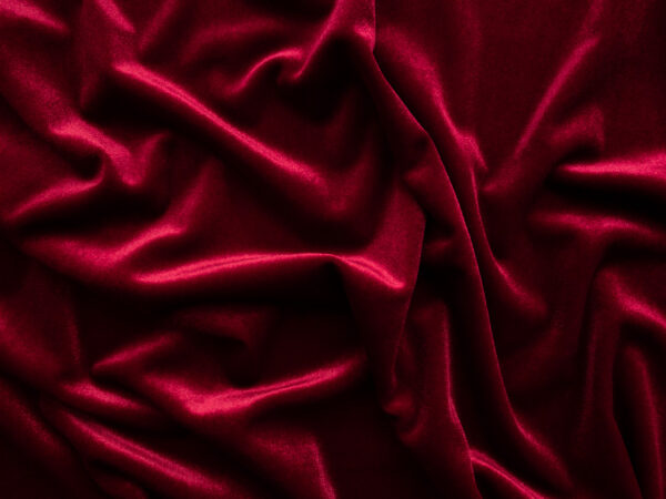 Lady McElroy - Plush Polyester/Spandex Glass Velour - Cranberry