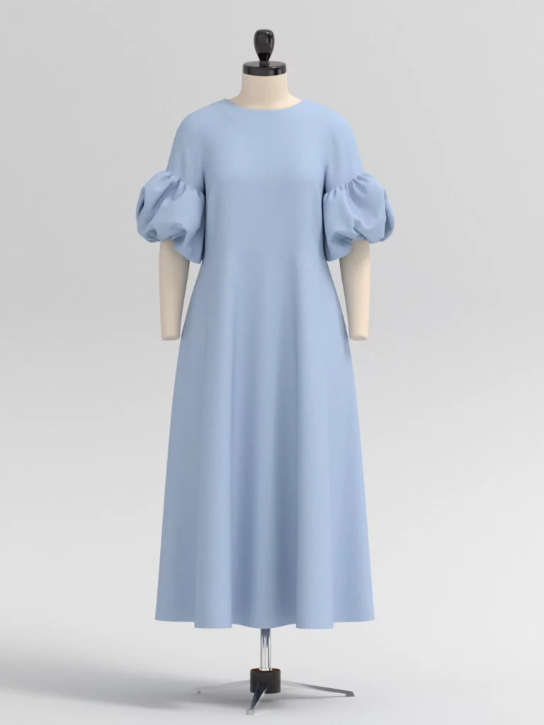 Ameri（アメリ）の「BALLOON SLEEVE I LINE DRESS（ワンピース