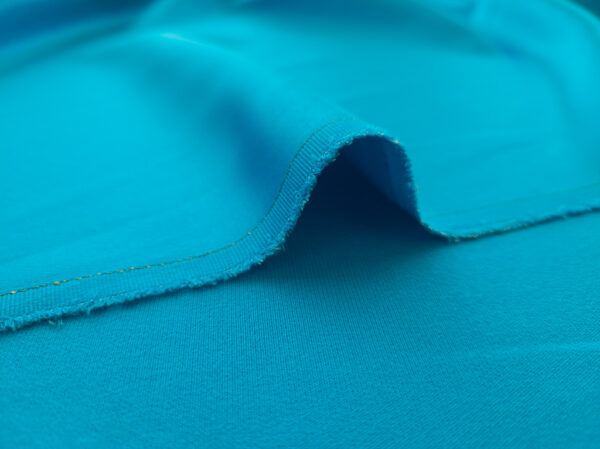 Designer Deadstock - Silk Crepe Back Satin - Turquoise