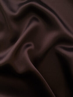Designer Deadstock - Silk Charmeuse - Dark Chocolate