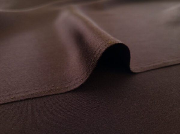 Designer Deadstock - Silk Charmeuse - Dark Chocolate