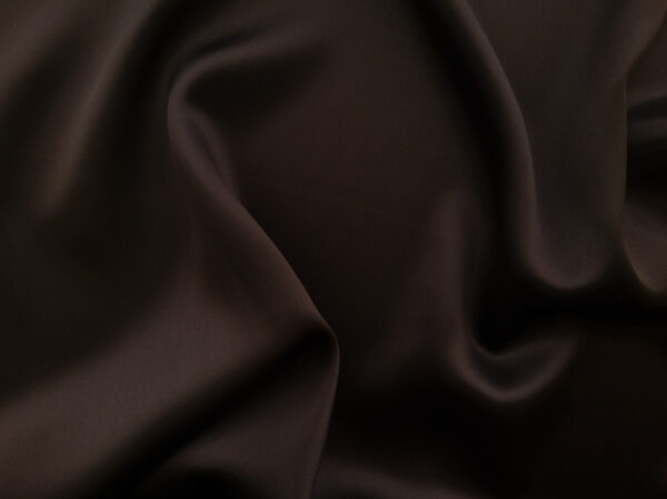 Designer Deadstock - Silk Charmeuse - Espresso