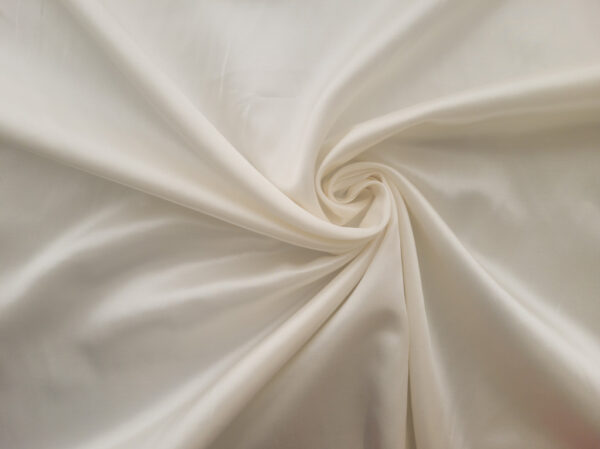 Designer Deadstock - Silk/Cotton Satin - White