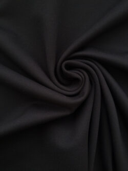 Designer Deadstock – Rayon/Nylon Premium Ponte Double Knit – Black