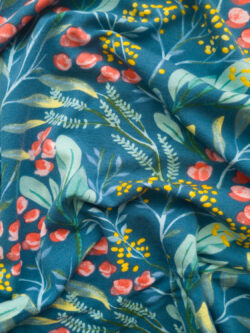 Teal Luxury Nylon Spandex Fabric By The Yard